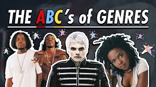 The ABCs of Musical Genres  Subgenres [upl. by Ahselak]