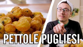 Pettole Pugliesi  IO FRIGGO TUTTO  Valerio  Cucina da Uomini [upl. by Kassi]