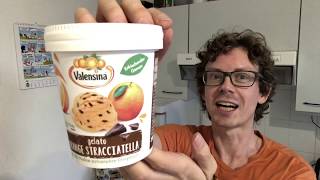 Valensina Eis Orange Stracciatella im Becher GeschmacksTest und wo man es kaufen kann [upl. by Mcnalley372]