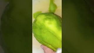 Peeling the Chayote satisfying shorts [upl. by Aissila]