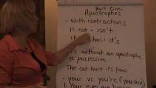 Apostrophes  Part 1a  with Contractions [upl. by Lirva]