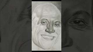 Drawing Dwayne Johnson The rock art shortvideo hyperrealistic drawing [upl. by Favata588]