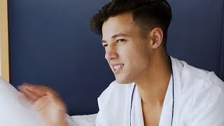 Cameron Dallas Shares His Morning Routine In Funny Interview With Mario Testino [upl. by Arihaz]