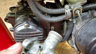 Honda ATC 110 carburetor fix [upl. by Ellennod]