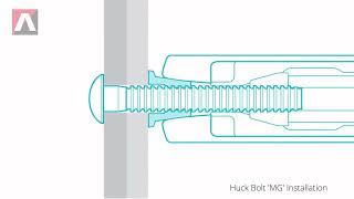 Huck Bolt Magnagrip MG Installation [upl. by Llerud660]