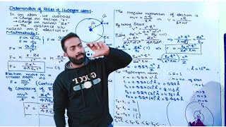 Derivation of radius of Revolving Electron in nth orbit  11th class chemistry  chno5 [upl. by Akinhoj]