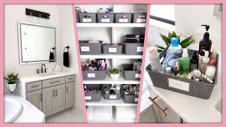 EXTREME Bathroom Organization amp Declutter Satisfying [upl. by Nahtonoj]