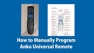 How to manually program an Anko Universal Remote [upl. by Yenettirb]