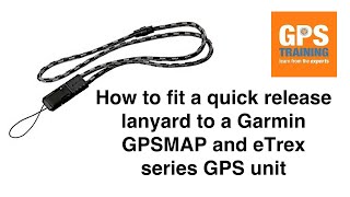 How to fit lanyard on a Garmin GPS  GPSMAP series and eTrex series [upl. by Aramot225]