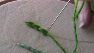 Embroidery How to Chainstitch [upl. by Trammel]