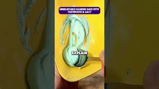 Toothpaste amp Salt The Ultimate Cleaning Combo cleaningtips homehacks diy [upl. by Veneaux]