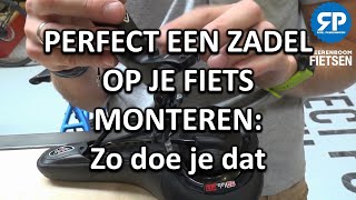 PERFECT EEN ZADEL OP JE FIETS MONTEREN Zo doe je dat [upl. by Nalac]