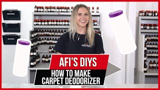 How to make Carpet Deodorizer  AFIs DIYs [upl. by Sathrum556]