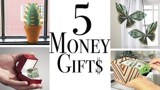 5 Money gifts  EASY DIY [upl. by Nirok]