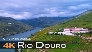 RIO DOURO 🇵🇹 Drone Aerial 4K  Douro Valley Porto PORTUGAL [upl. by Mcadams]