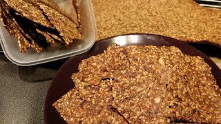 Best knäckebröd recipe Nordic seed crackers  Gluten free Multi seeds crackers  Keto seed crackers [upl. by Horlacher]