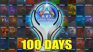 100 Days to Tame EVERY Creature in ARK Ascended [upl. by Eillac]