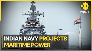 India INS Vikramaditya Vikrant lead Navy’s mega ops in Arabian Sea  Latest News  WION [upl. by Tymes]