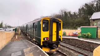 GWR 150239 leaving Okehampton Station  Friday 13th December 2024 [upl. by Franzoni]