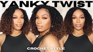 Yanky Twist Crochet Hair For The First Time I Actually Love It 🥰 AMAZON Yongther Hair [upl. by Gasser]