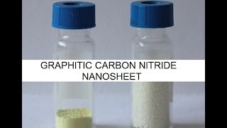 Material for Battery and Supercapacitors 2 graphitic carbon nitride NANOSHEET [upl. by Alletse]