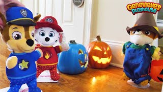 Toy Learning Videos for Kids Paw Patrol Halloween and Home Alone Skits [upl. by Huxley]