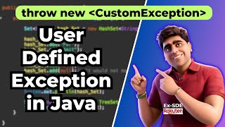 🔥 Creating a userdefined exception in Java is very easy Full Simple Tutorial [upl. by Ettenel]