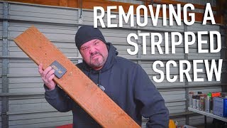 Tutorial How To Remove A Stripped Screw  Dr Decks [upl. by Aronek]