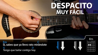 Cómo tocar Despacito fácil en guitarra sin cejilla  Guitarraviva [upl. by Aseuqram13]