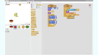 How to build the Catch the Fruit game in Scratch [upl. by Bruell835]