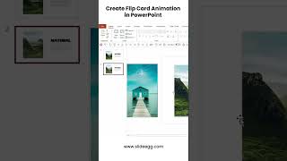 Create Flip Card Animation in PowerPoint [upl. by Eillim]