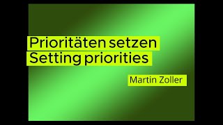 Prioritäten setzen  Setting priorities [upl. by Mathia]