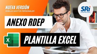 Plantilla Excel Anexo RDEP  Retenciones En Relación De Dependencia empresas ecuador [upl. by Anoo974]