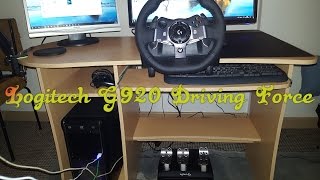 Logitech G920 Racing Lenkrad UNBOXINGReview 🗳 deutschgerman [upl. by Noinatrad]