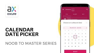 Calendar Date Picker Tutorial  Axure RP Noob to Master  Ep34 [upl. by Faber]