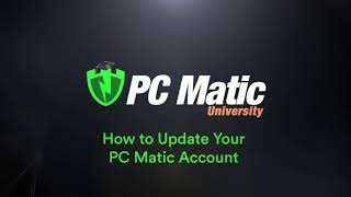 How to Update Your PC Matic Account Information [upl. by Feldstein]