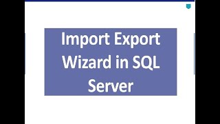 sql server import and export wizard  SQL Server Management Studio  SQL [upl. by Latsyrcal]