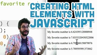 82 Creating HTML Elements with JavaScript  p5js Tutorial [upl. by Anaiviv]