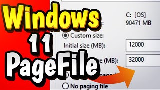 How to Increase RAM paging file windows 11  Increase Virtual Ram FREE [upl. by Otit]