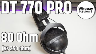 Beyerdynamic DT 770 Pro 80 Ohm Review  I like this one better [upl. by Tiphani]