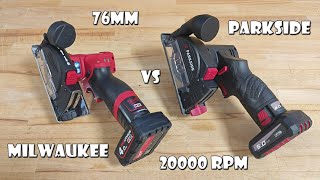 Parkside Performance 12V Angle Grinder vs Milwaukee M12 CutOff Tool [upl. by Alodie]