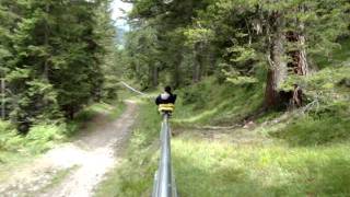 Sommerrodelbahn  Mountain Coaster in Mieders Stubaital [upl. by Arakahs941]