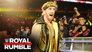 Logan Pauls epic Royal Rumble Match debut WWE Royal Rumble 2023 highlights [upl. by Nihahs990]