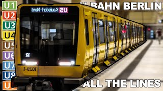 🇩🇪 All the Lines  Berlin UBahn  Berlin Metro 2021 4K [upl. by Renie]