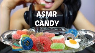 ASMR CANDY 3Dio Binaural EATING SOUNDS NO TALKING  SASASMR [upl. by Rekrap]