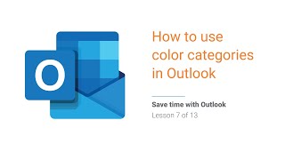 07 How to use categories in Outlook email [upl. by Aicerg]