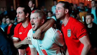 How England fans celebrated 21 win over Denmark as they head to Euro 2020 final [upl. by Luthanen]