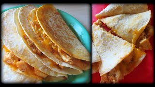 IntheKitchen CopyCat Taco Bell Chicken Quesadillas [upl. by Richma]