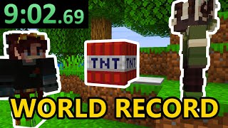 Minecraft Speedrun World Record Duos [upl. by Atikihc108]