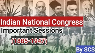 most imp congress sessions president resolution of Modern India INC gk gs with exam relevant facts [upl. by Nivrehs]